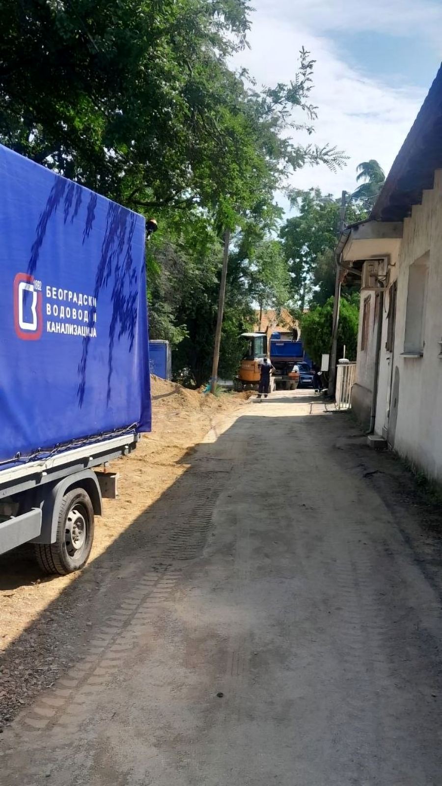 Реконструкција водоводне мреже у улици Доситеја Обрадовића у Остружници