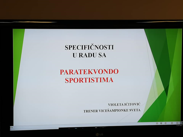 Одржано предавање на тему "Спорт особа са инвалидитетом - осврт ка паратеквондоу"